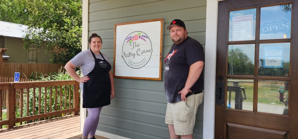 Samantha and Sean Penner opened The Pastry Corner in 2022. (Jarrett Whitener/Community Impact)