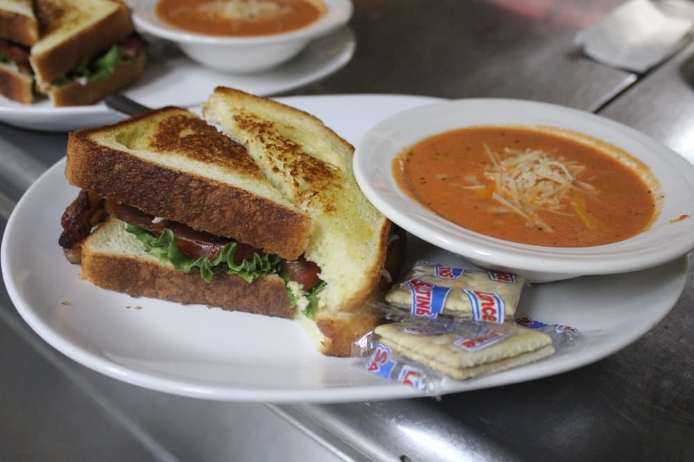 Soup and sandwich special
