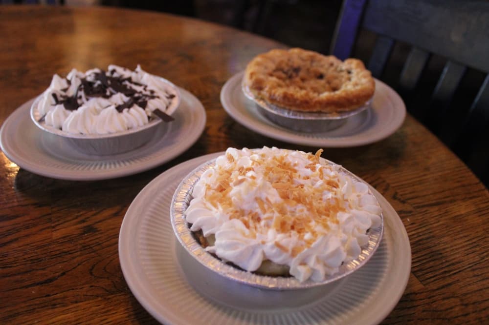 Three small pies. 