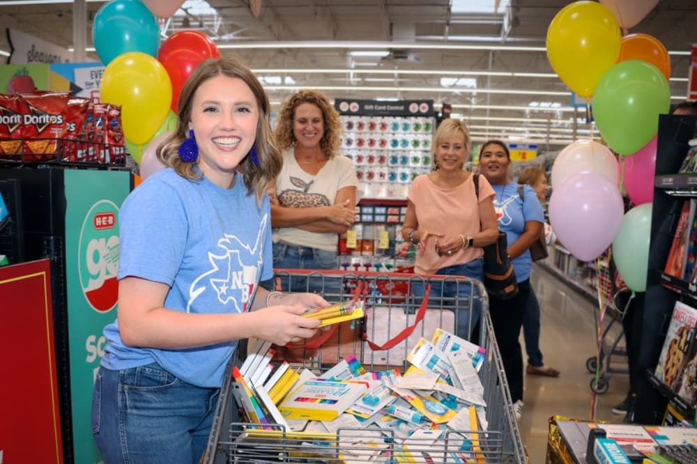 H-E-B back-to-school shopping spree