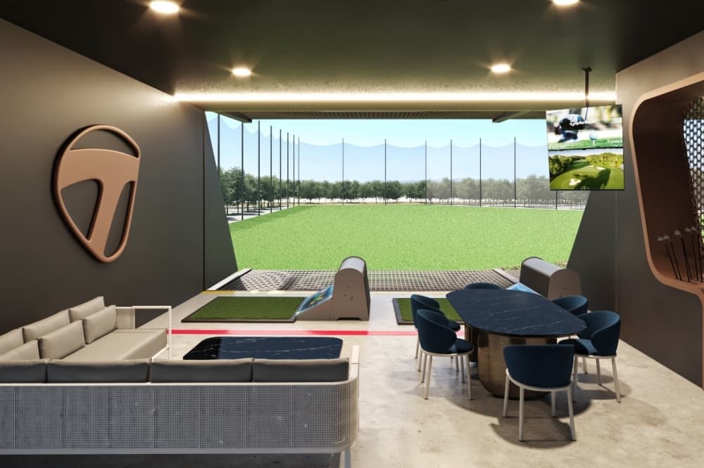 The Bays Golf Experience and Suites golf bay rendering