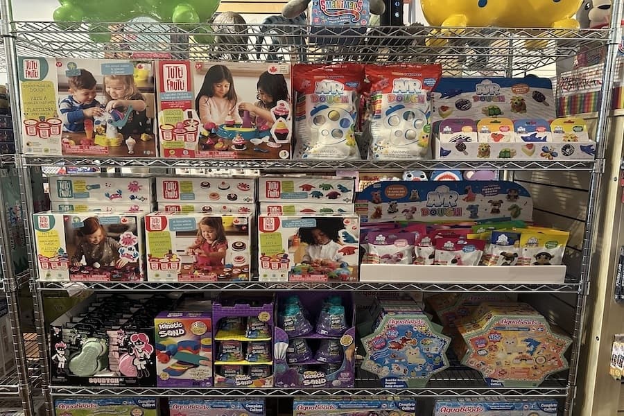 Got Toys also sells Air Dough clay, Aquabeads and Kinetic Sand. (Amira Van Leeuwen/Community Impact)