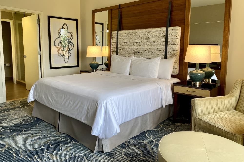 Bedroom in the newly renovated suite. (Cassandra Jenkins/Community Impact) 