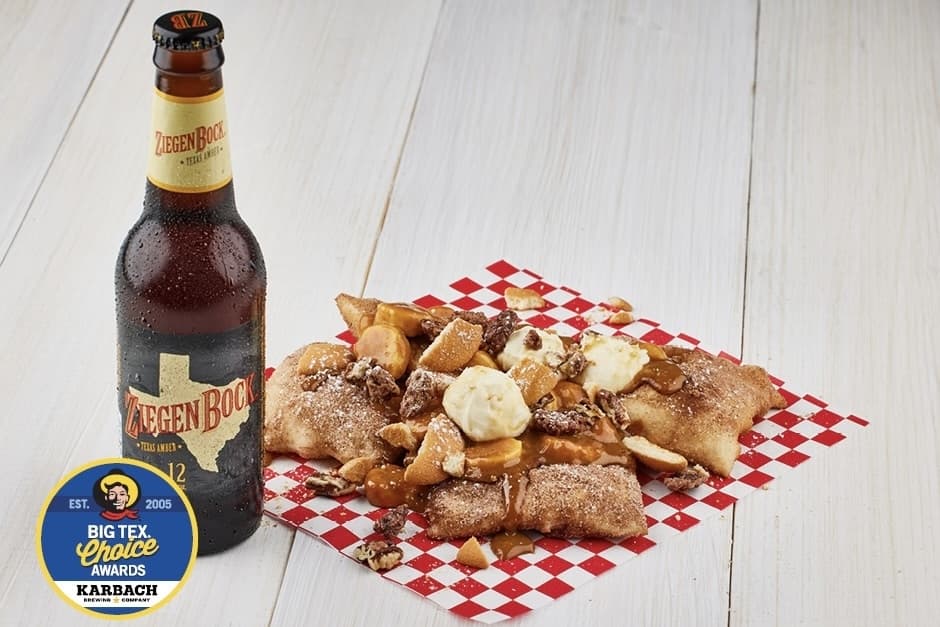 Sample of Bourbon banana caramel sopapillas