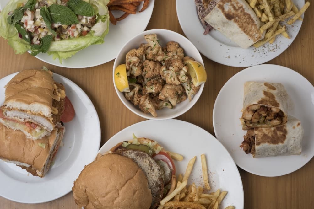 Falafel Burger serving up burgers, sandwiches near Anderson Mill