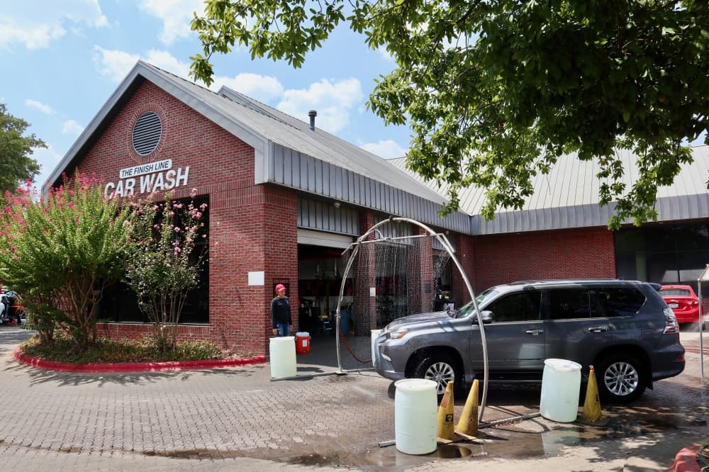 The exterior of Finish Line Car Wash