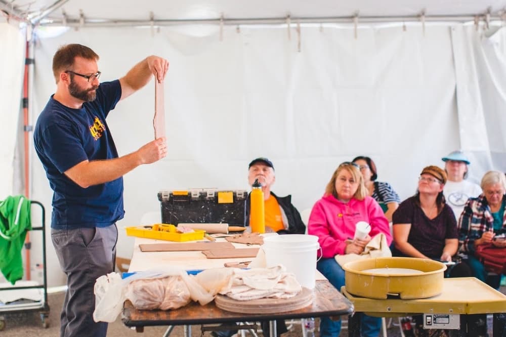 The Texas Clay Festival also has clay demonstrations. (Courtesy Austin Buck)