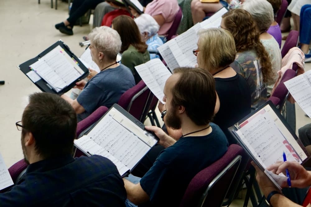 The Montgomery County Choral Society practices