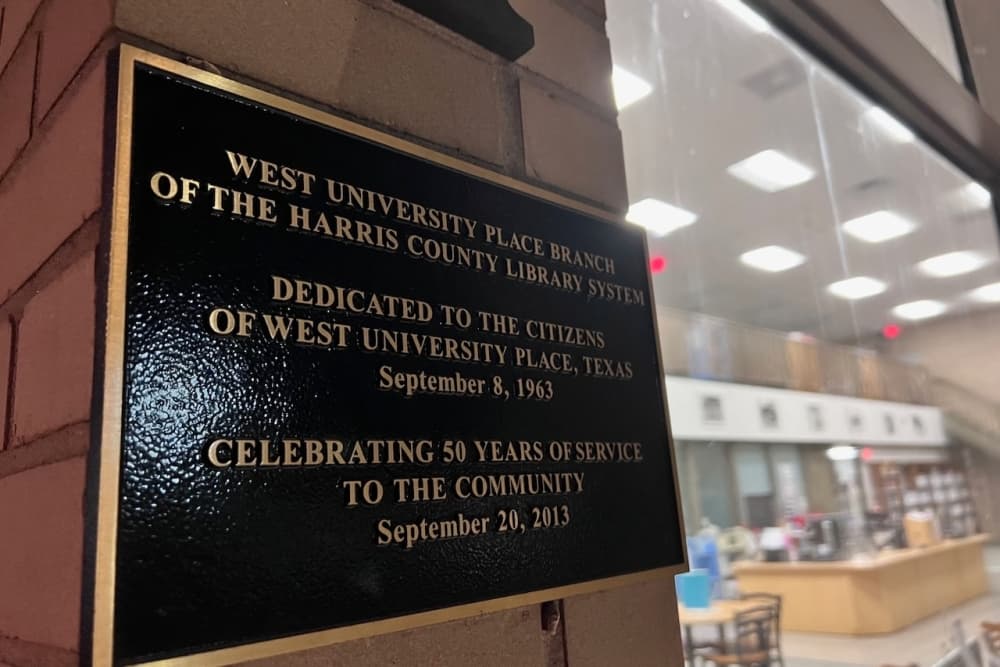 West University Place library branch.