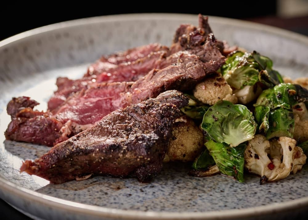 Flat iron steak from Garden Cafe. 