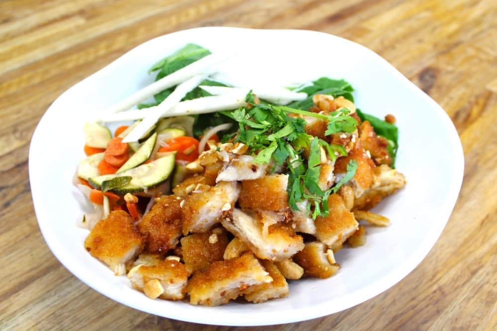 Benjie’s Pok Pok is an appetizer ($9.99). (Edmond Ortiz/Community Impact)
