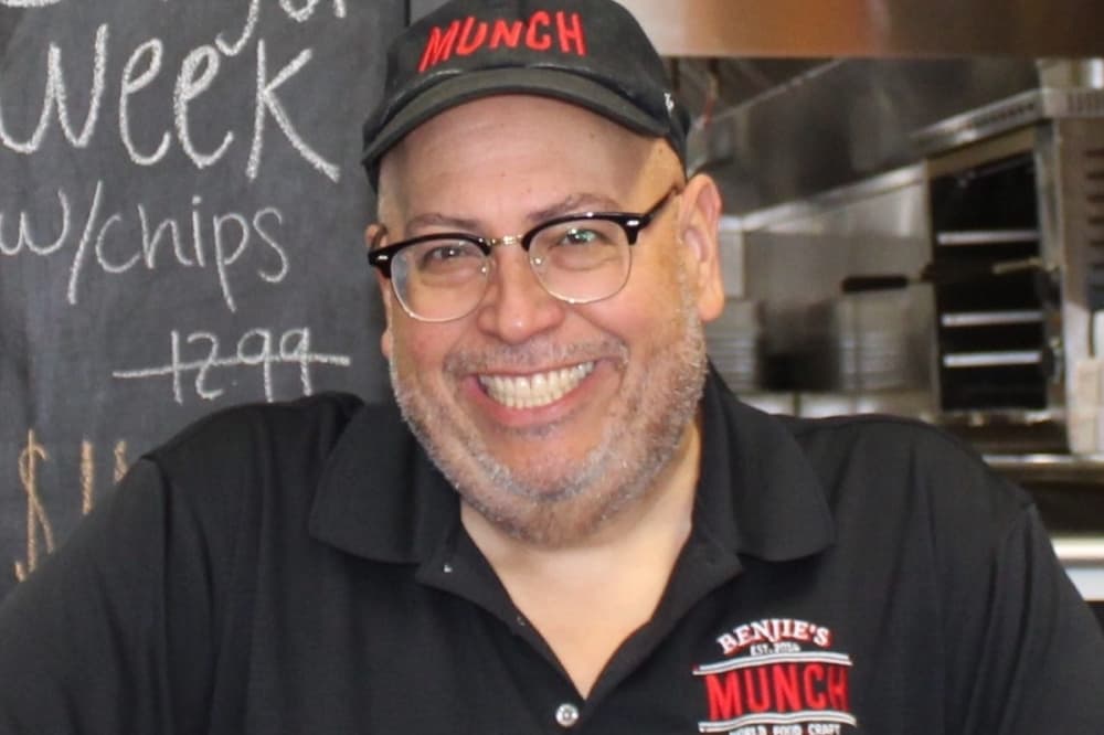 Ben De Los Santos is the owner/chef of Benjie’s Munch. (Edmond Ortiz/Community Impact)
