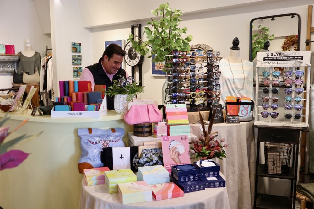 interior of lizzylu with person working the register