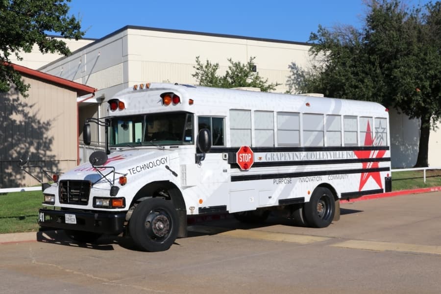 Grapevine-Colleyville staff turns bus into a classroom on wheels
