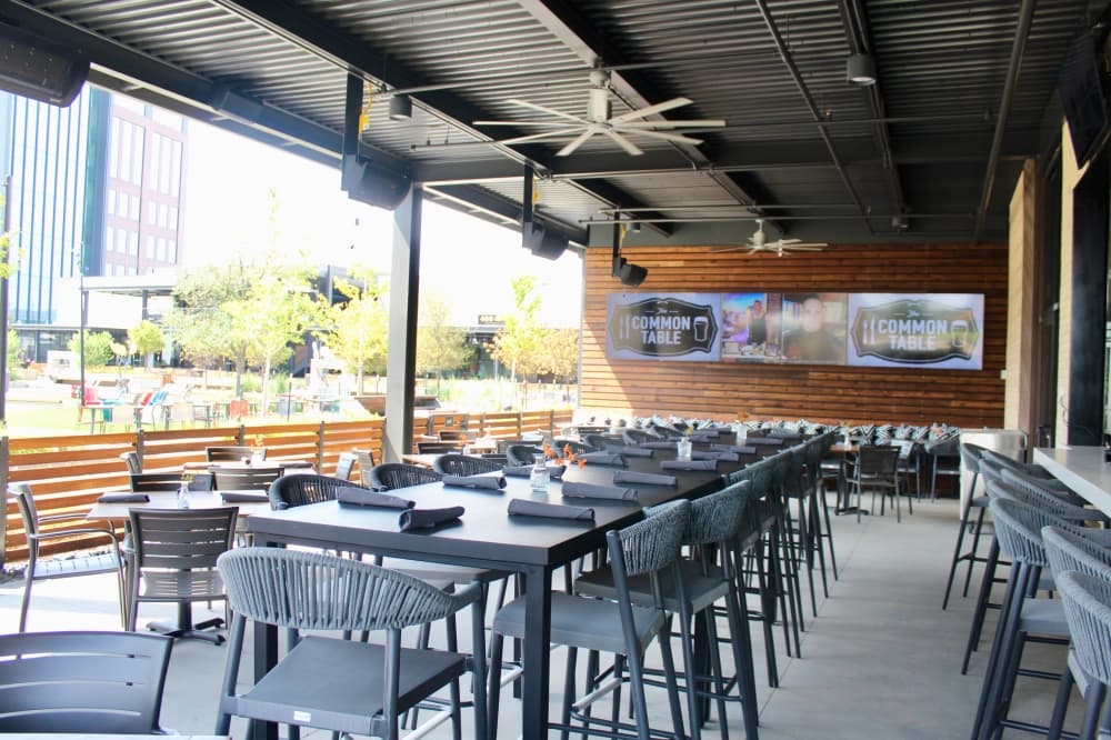 The Common Table outdoor patio