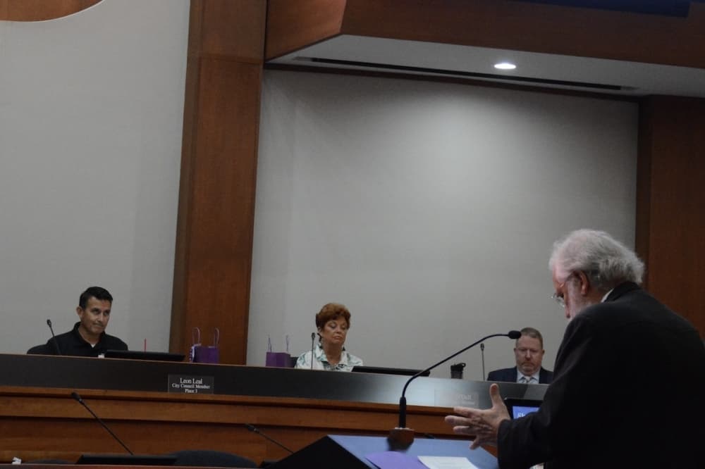 Staff presenting to council