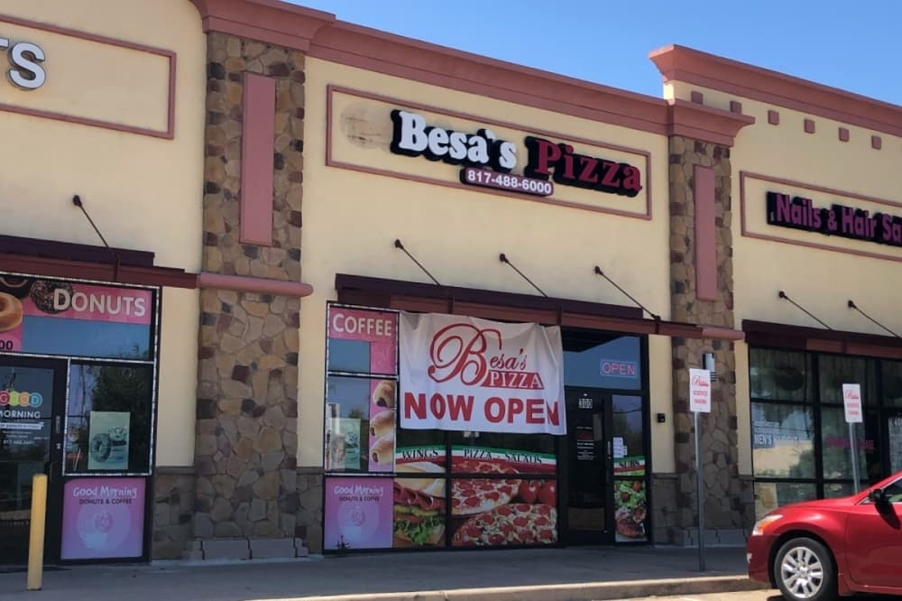 Besa's Pizza serves New York-style pizza in Grapevine