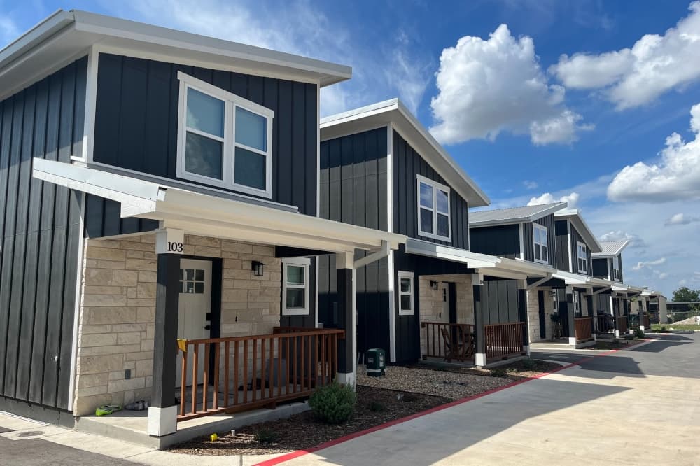 Exterior of Mustard Seed homes