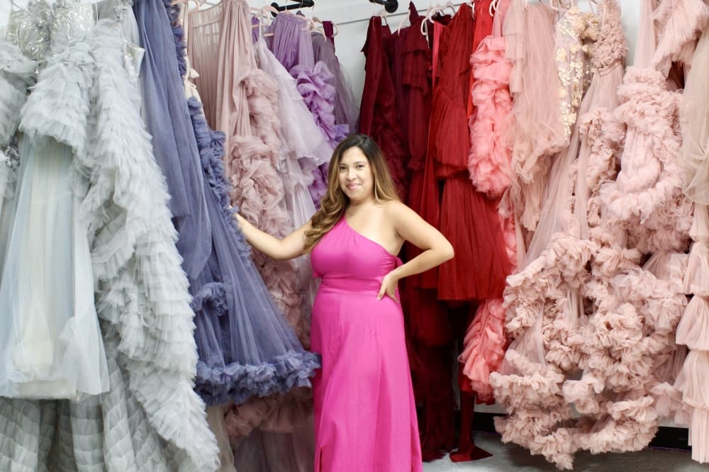 BellaLina’s Couture provides affordable designer gown rentals, studio space in Humble