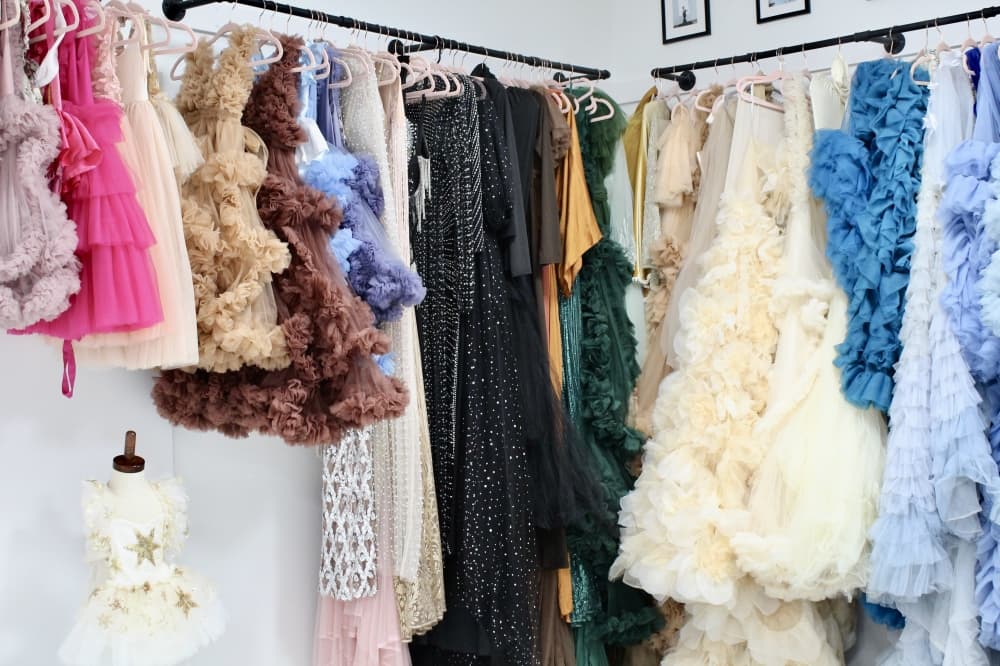 gowns including mini dresses