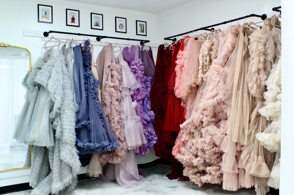 BellaLina’s offers gown rentals with over 130 options to choose from. (Jovanna Aguilar/Community Impact)