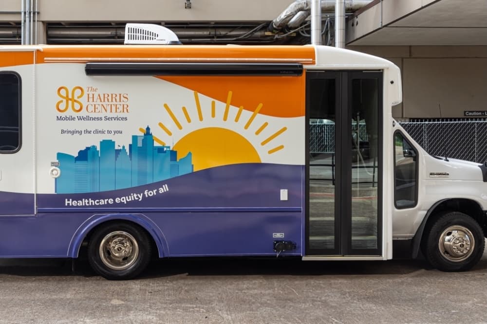Harris Center’s Mobile Wellness Clinic partners with county community health services