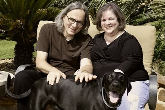 the owners and their dog