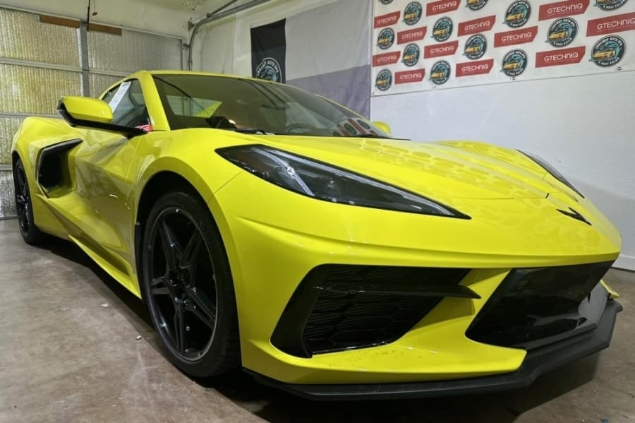 a yellow car