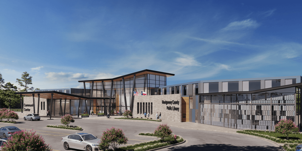 Rendering of a new library