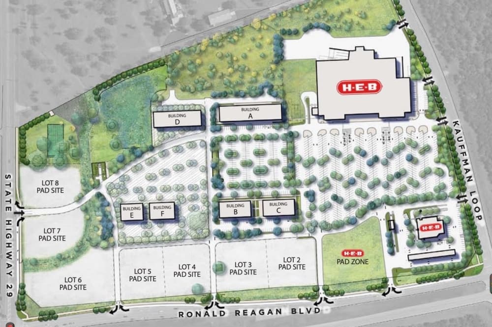 A map of Bar W Marketplace