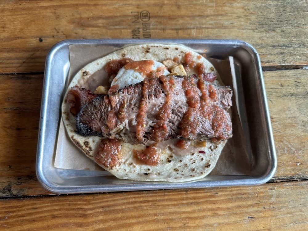 The Real Deal Holyfield breakfast taco