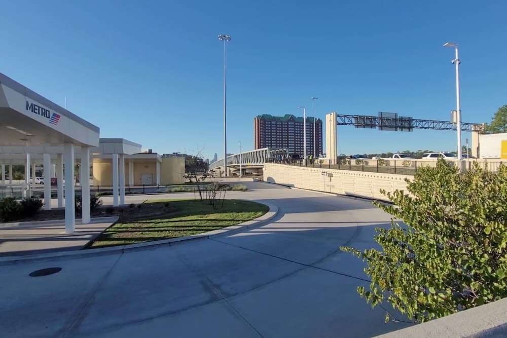 A new pedestrian bridge in Houston.
