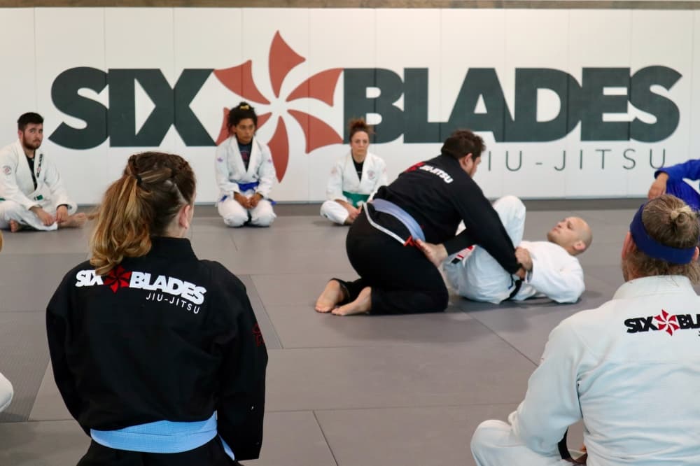 athletes train in Six Blades gym