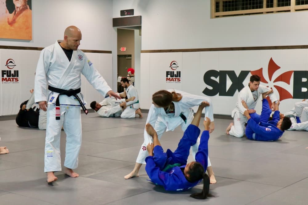 athletes train in Six Blades gym