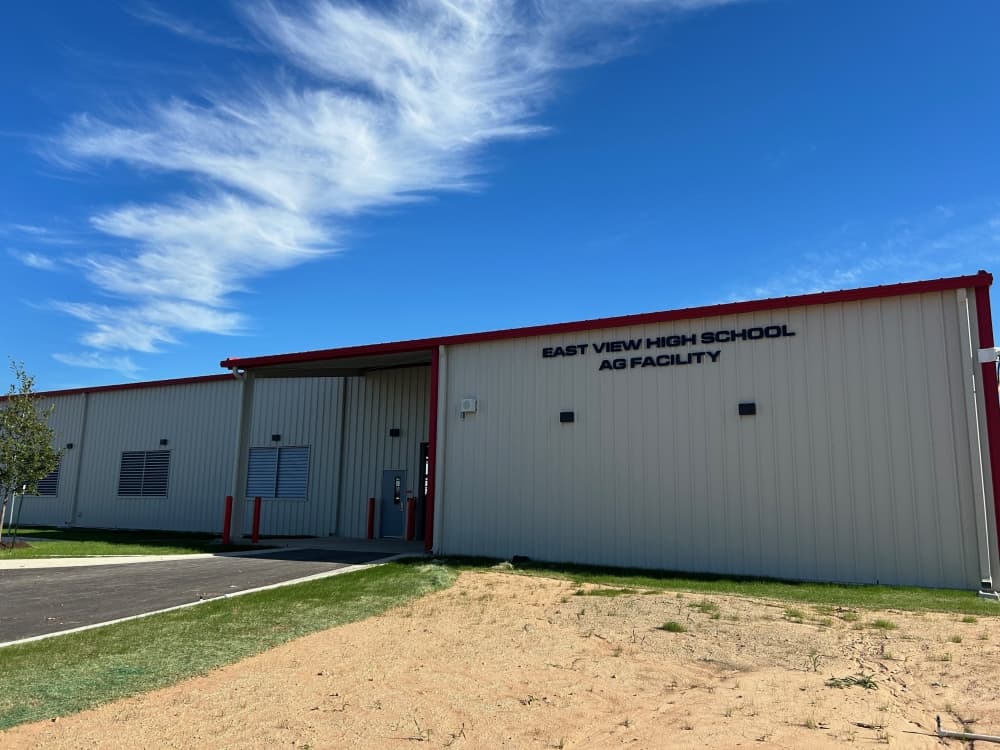 East View High School agriculture barn