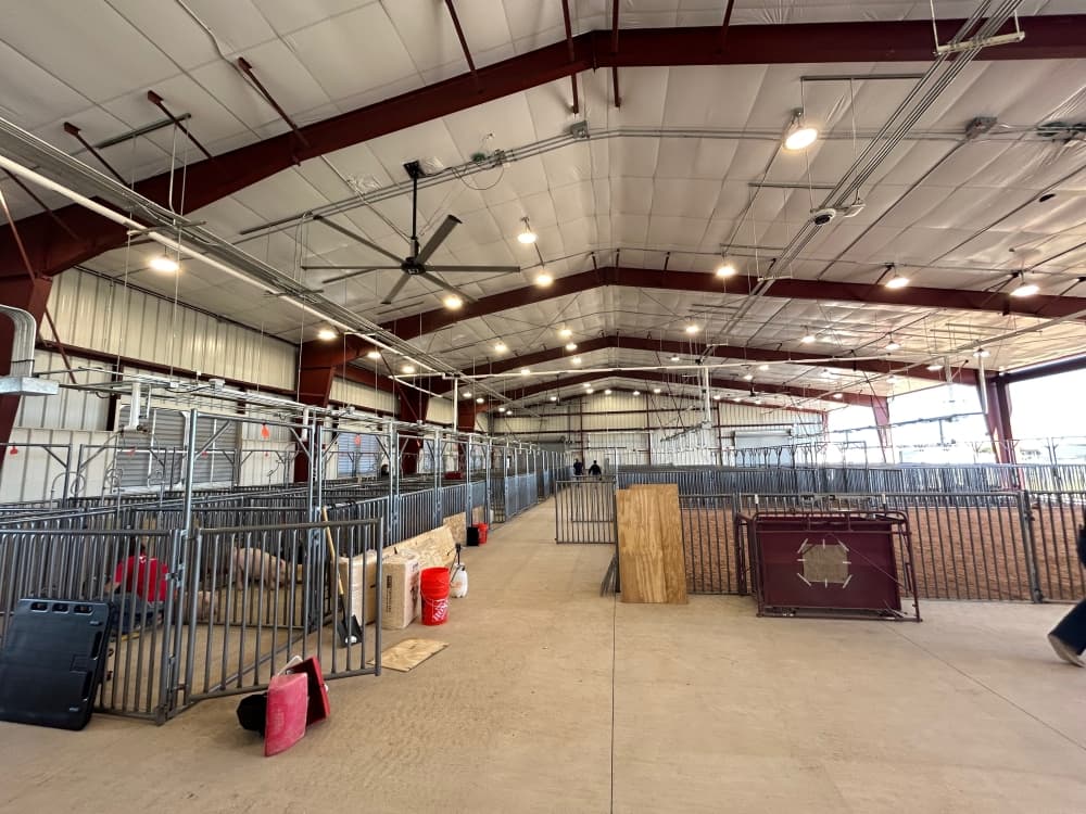 inside of agriculture barn