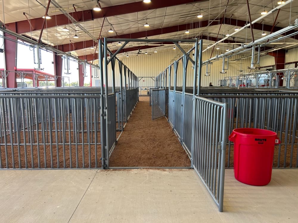 inside of agriculture barn