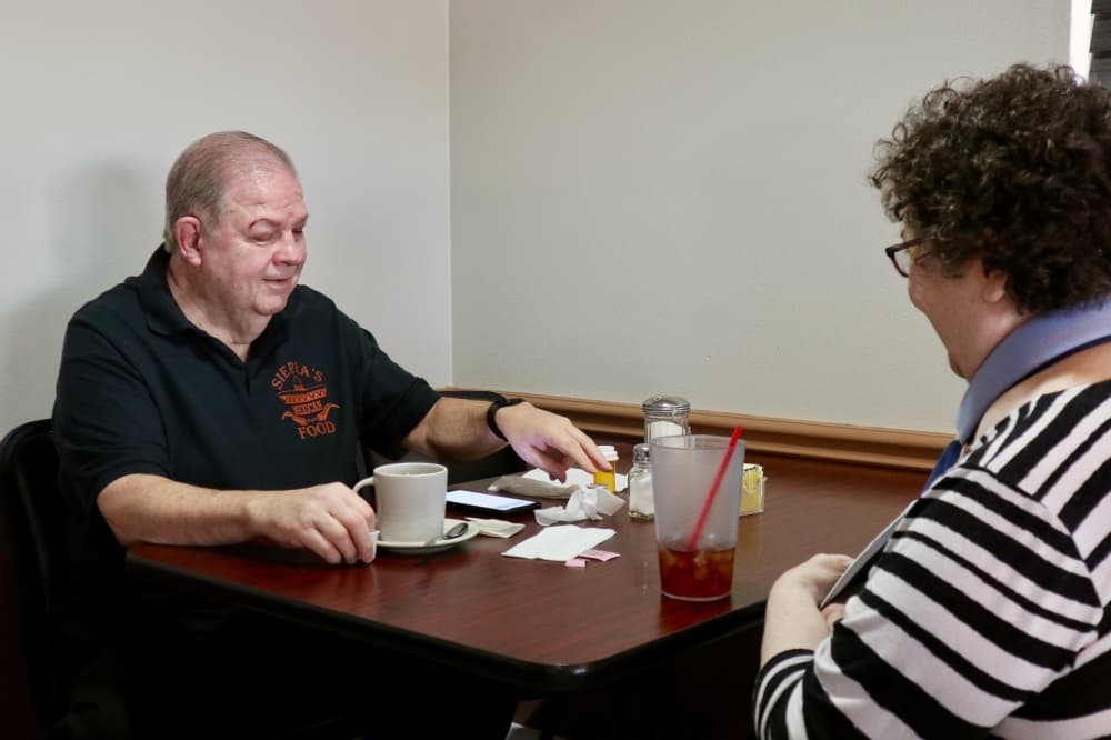 Sun City resident Ron Thompson and his wife, Susan Thompson, are loyal customers at Sierra's. (Kameryn Griesser/Community Impact)
