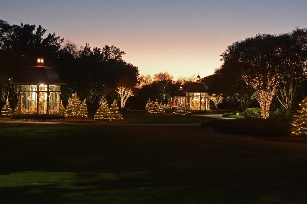 Landscape of Dallas Arboretum and Botanical Garden