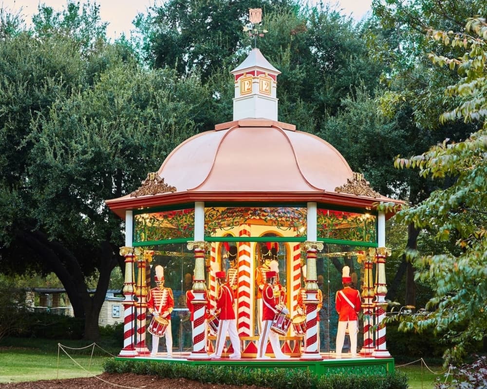Nutcracker gazebo at Holiday at the Arboretum 