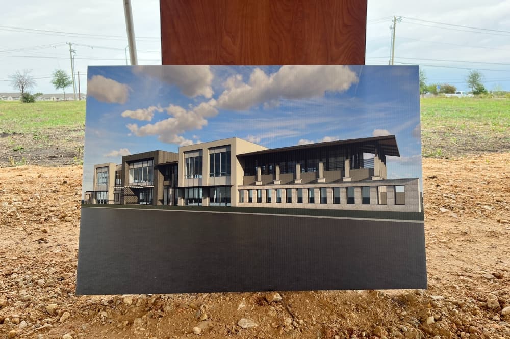 Artist rendering of Phase I of Pflugerville Surgery Center 