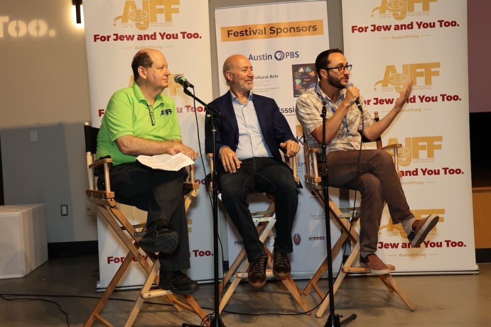Three panelists speak at a previous Austin Jewish Film Festival.