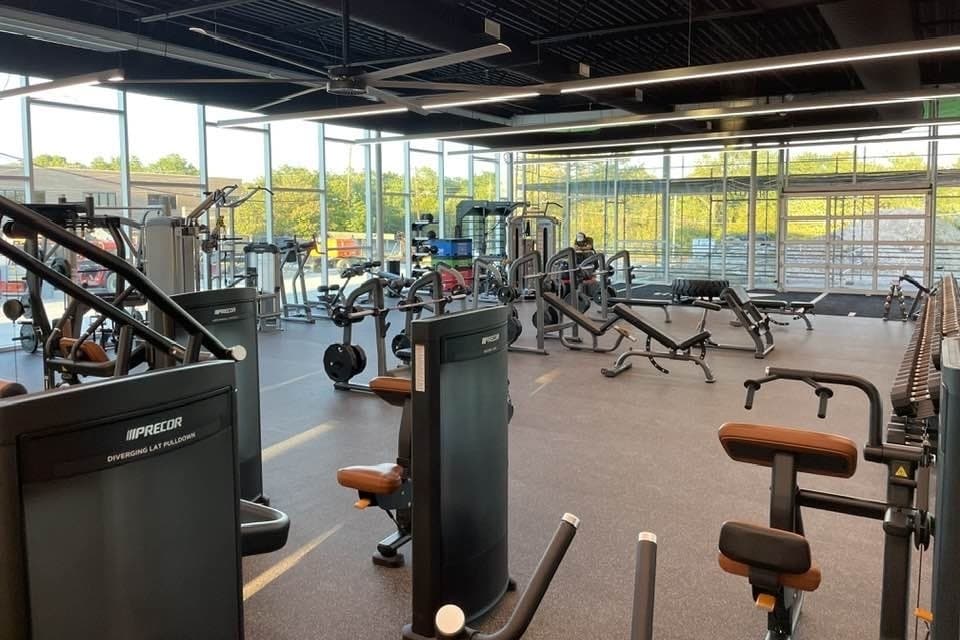 An exercise room