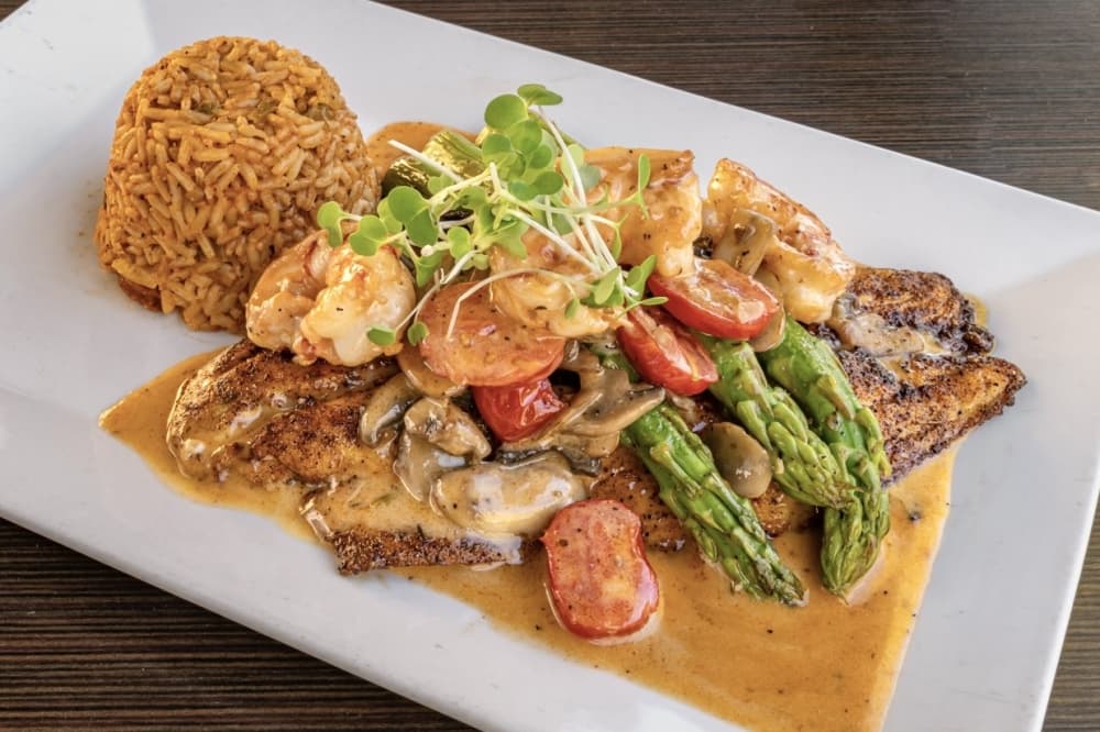 Blackened fresh fish