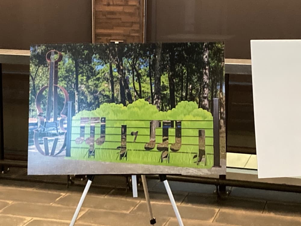 Rendering of a bike rack