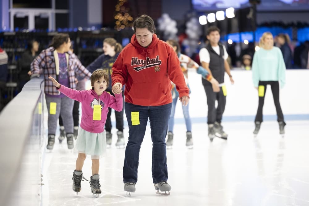 people ice skating