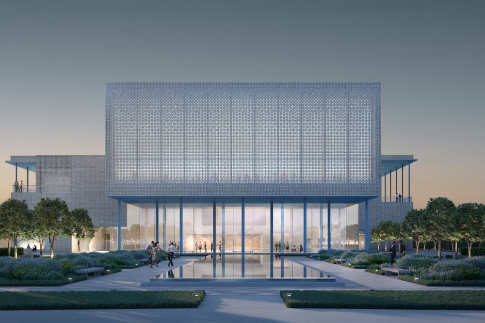 Rendering of the Ismaili Center from the outside. (Courtesy Ismaili Muslim Community)