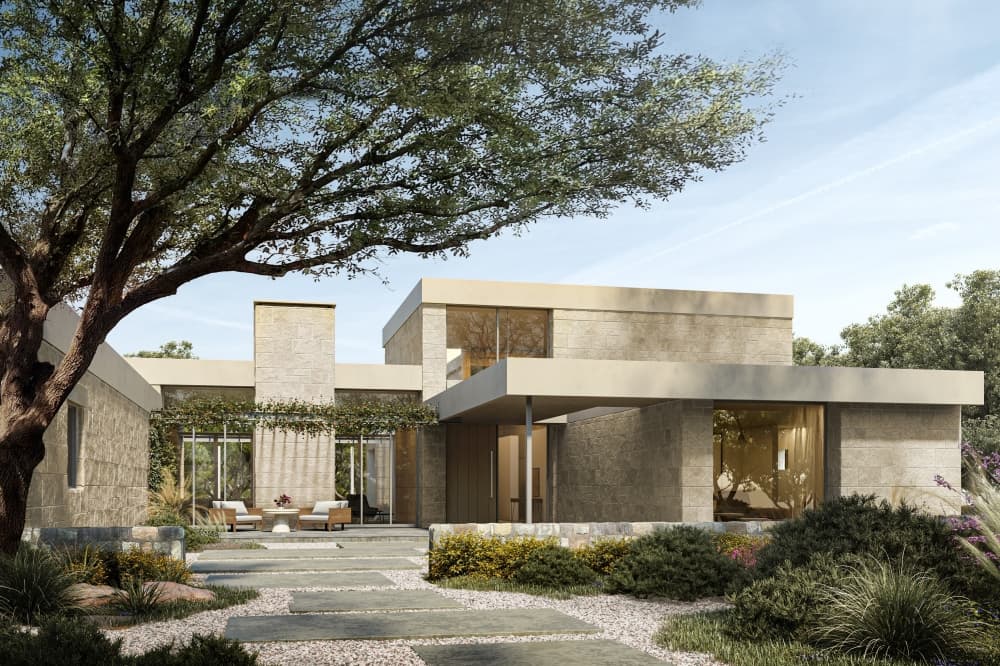 Artist rendering of a Loraloma estate home