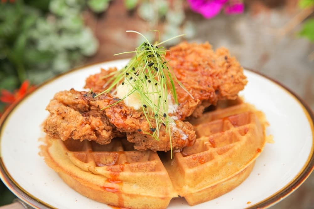 Chicken and waffles