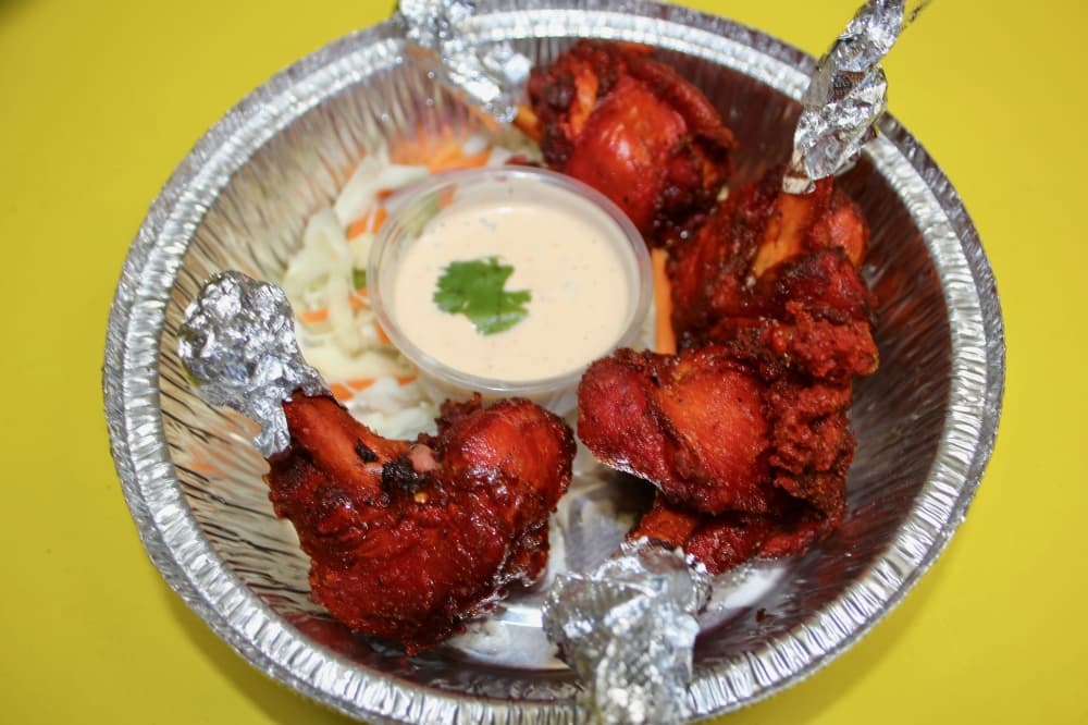 Deep fried chicken lollipops